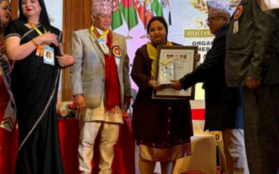 Advocate Mita Banerjee Felicitated as Indian Representative by SARC in Nepal